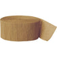 Gold Crepe 81' Party Streamer Decoration