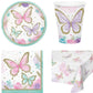 Grab 'n Go Party Pack Butterflies for 8 Guests