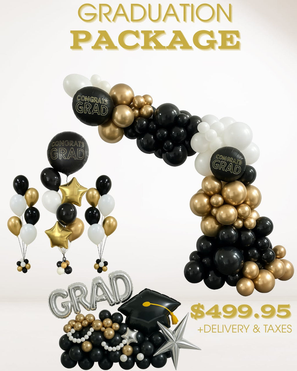 Professional Graduation Balloon Decoration Package
