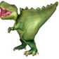 Green dinosaur jumbo foil balloon