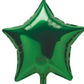 19" Green Star Shape Foil Mylar Balloon Party Decor
