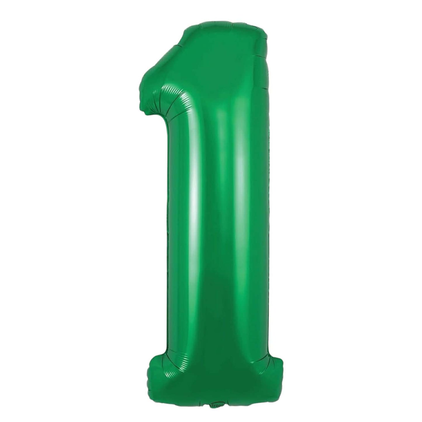 Green Number 1 Supershape Foil Balloon 34"