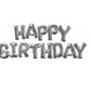 Jumbo Happy Birthday Script Balloons Letters