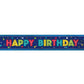 Happy Birthday Banner  metallic foil
