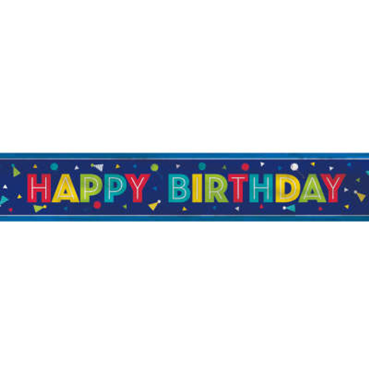Happy Birthday Banner  metallic foil