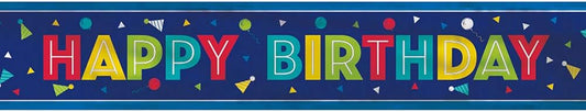 Happy Birthday Foil Letter Banner 12ft
