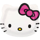Hello Kitty paper plate with a pink bow on a white background