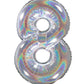 26" Foil  Balloon Number Holographic
