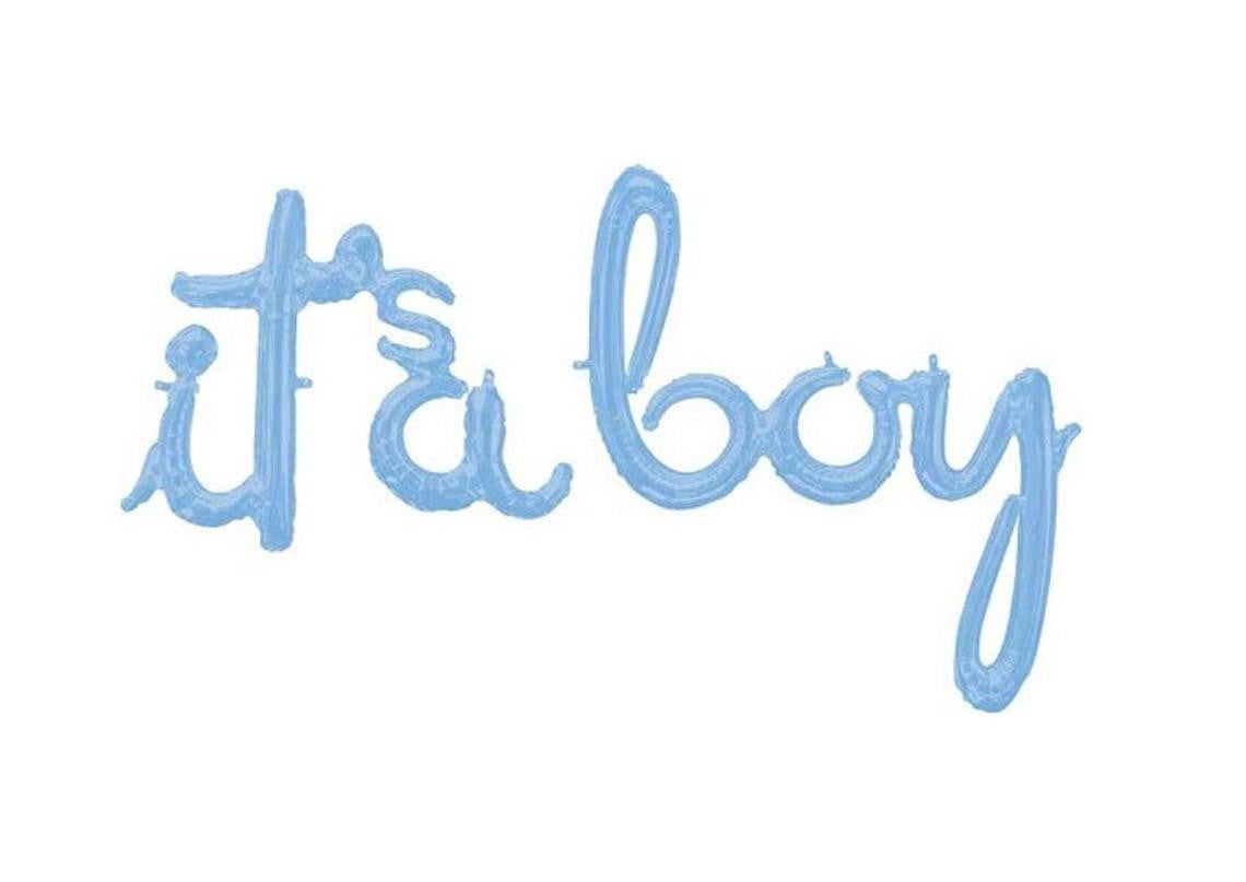 Big It's a Boy Letters in Blue