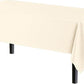 Ivory Off White Rectangle Table Cover Plastic