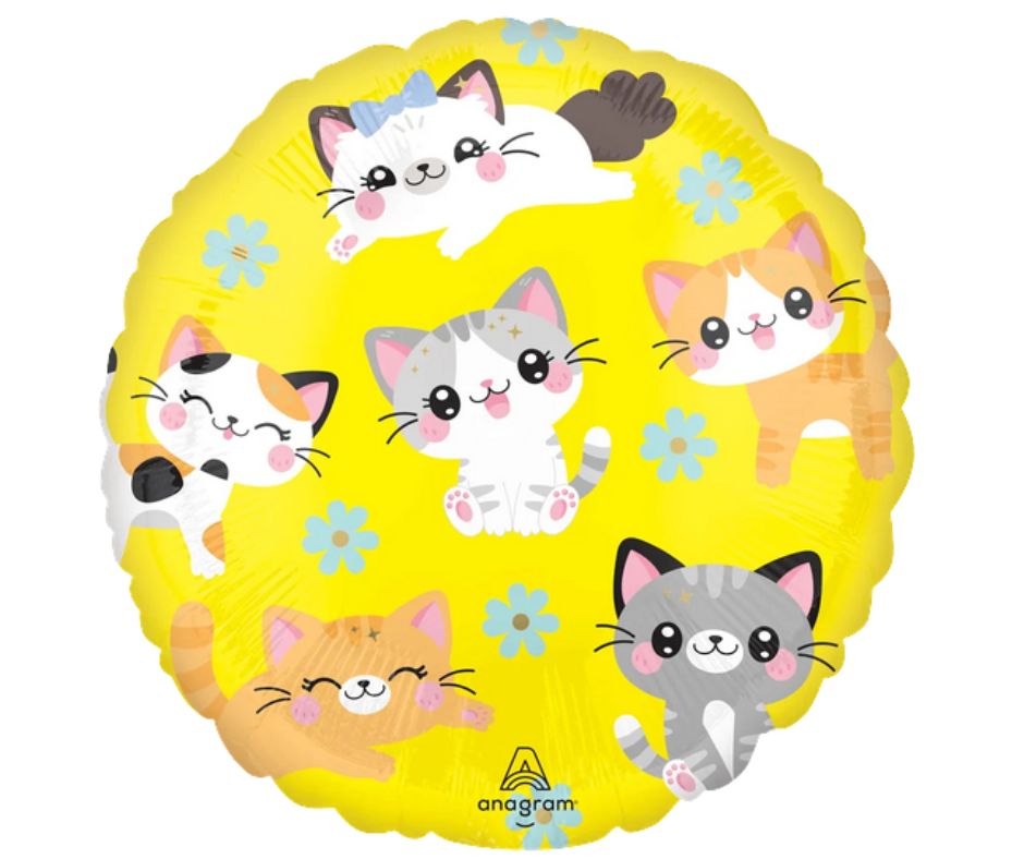 Kawaii Kitty Cat Foil Balloon 18"