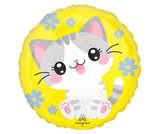 Kawaii Kitty Cat Foil Balloon 18"