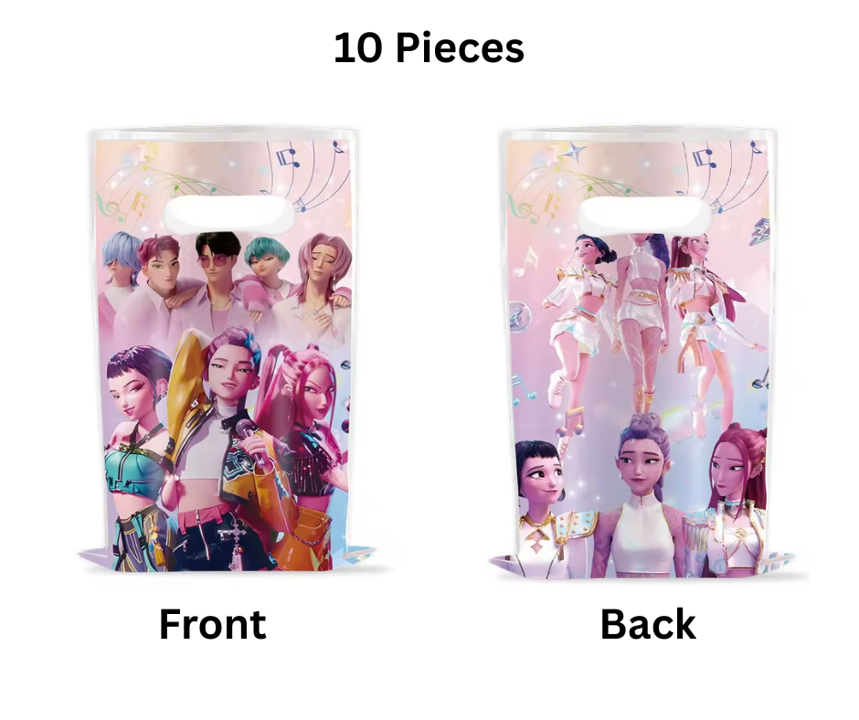 K-Pop Demon Hunters Inspired Treat Bags 10 Count