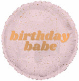 Birthday Babe Rose Gold Round Foil Balloon