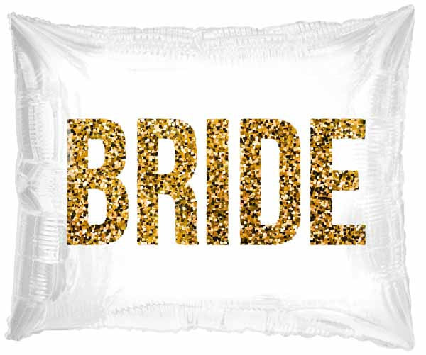24K Glitter Bride Foil Balloon