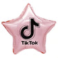TikTok 18" Star Shape Rose Gold Foil Balloon