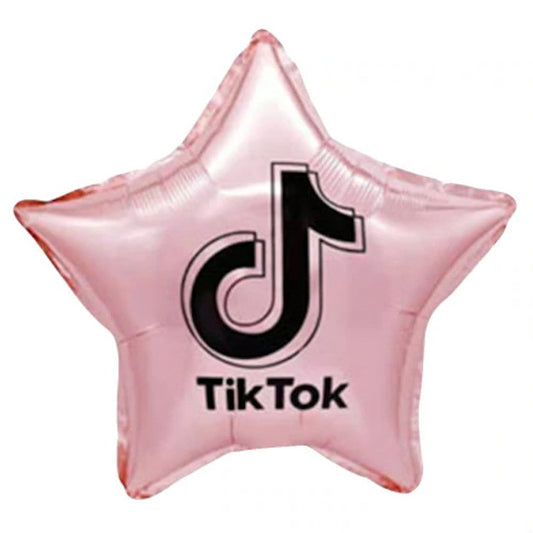 TikTok 18" Star Shape Rose Gold Foil Balloon