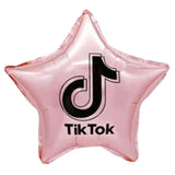 TikTok 18" Star Shape Rose Gold Foil Balloon