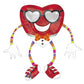 Anagram 41" Funky Heart Guy Valentine's Day Airwalker Foil Balloon