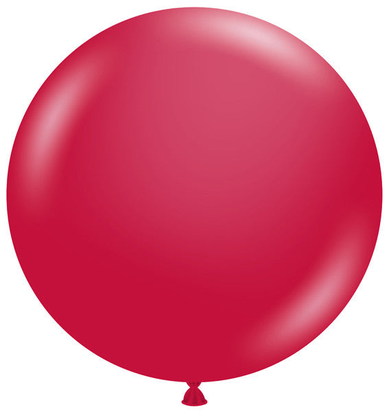 Tuftex 24" Latex Balloon Metallic Starfire Red