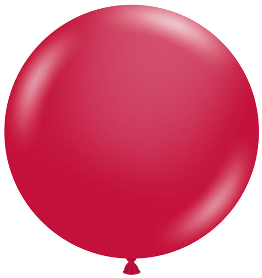 Tuftex 24" Latex Balloon Metallic Starfire Red