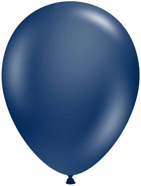 17" Midnight Blue Metallic Latex Balloon