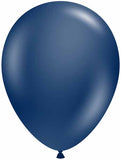 17" Midnight Blue Metallic Latex Balloon