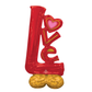 Airloonz 58" Big Love Valentine's Day Foil Mylar Air Balloon Heart Party Decor