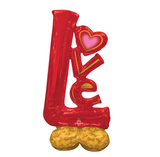 Airloonz 58" Big Love Valentine's Day Foil Mylar Air Balloon Heart Party Decor