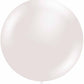 24" Pearl White Sugar Round Latex Balloon