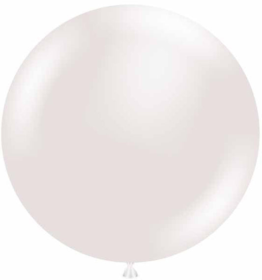 24" Pearl White Sugar Round Latex Balloon