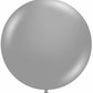 Tuftex 24" Latex Balloon Metallic Silver