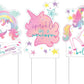 Enchanted Unicorn Birthday Party Yard Signs - 24.8" x 15.8" 3/CT