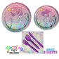 Mermaid tableware kit for 8 people
