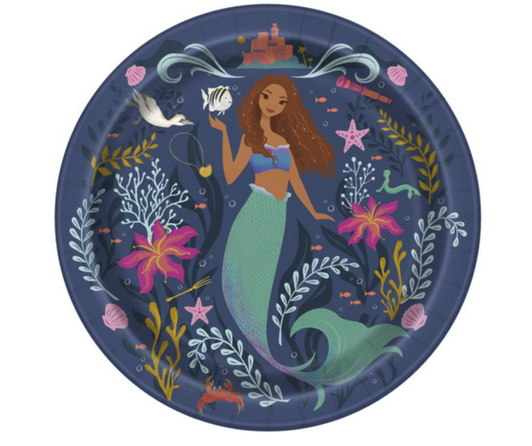 Disney The Little Mermaid Round 9" Dinner Plates