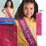 Hot pink Disney The Little Mermaid Birthday Sash