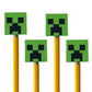 Minecraft Pencil Top Erasers 4 Pack - Creeper Party Favors