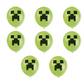 Minecraft 12" Latex Creeper Balloons 8 Pack