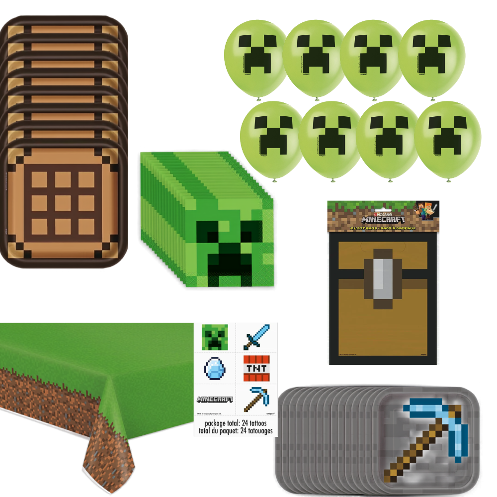 Grab 'n Go Party Pack Minecraft for 8 Guests