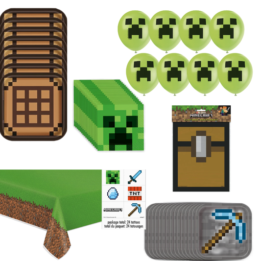 Grab 'n Go Party Pack Minecraft for 8 Guests