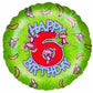 Happy 6th birthday for kids balloon