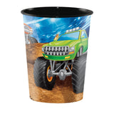 Monster Truck Rally Plastic Tumbler Cup 1/ct