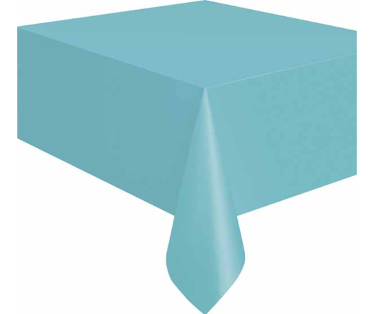 Teal Rectangular Plastic Table Cover 54" x 108"