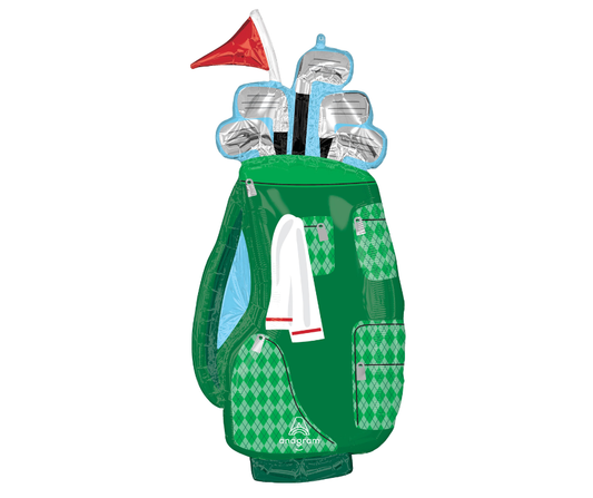 Golf Clubs Foil Balloon 37"