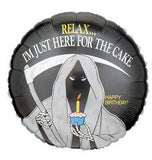 Grim Reaper Happy Birthday Foil Balloon