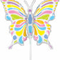Mini Shape Butterfly Foil Balloon