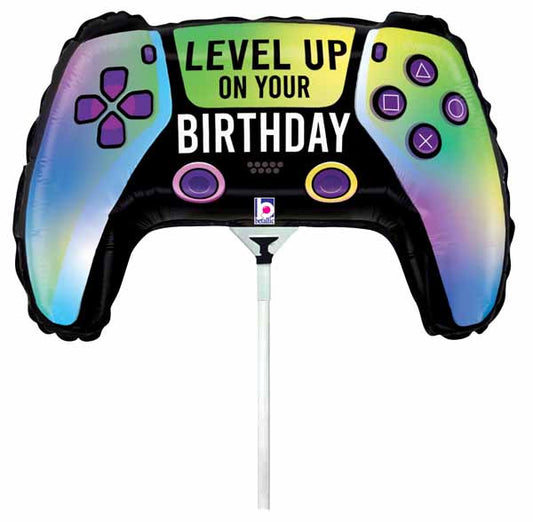 Airfilled Video Game Controller Mini Foil Balloon