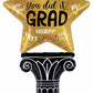Huge Grad Star Column Balloon