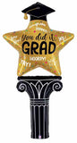 Huge Grad Star Column Balloon