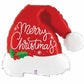 Santa Hat Shaped Merry Christmas Jumbo Balloon